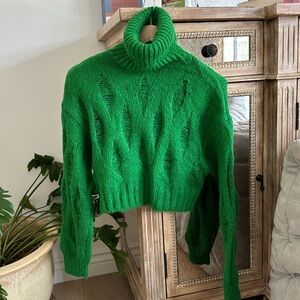 ZARA Forest Green Sweater 
size M